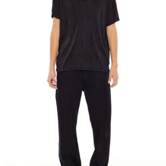 NWT Textured Slim-Fit V-Neck Polo Shirt size S - Picture 5 of 5